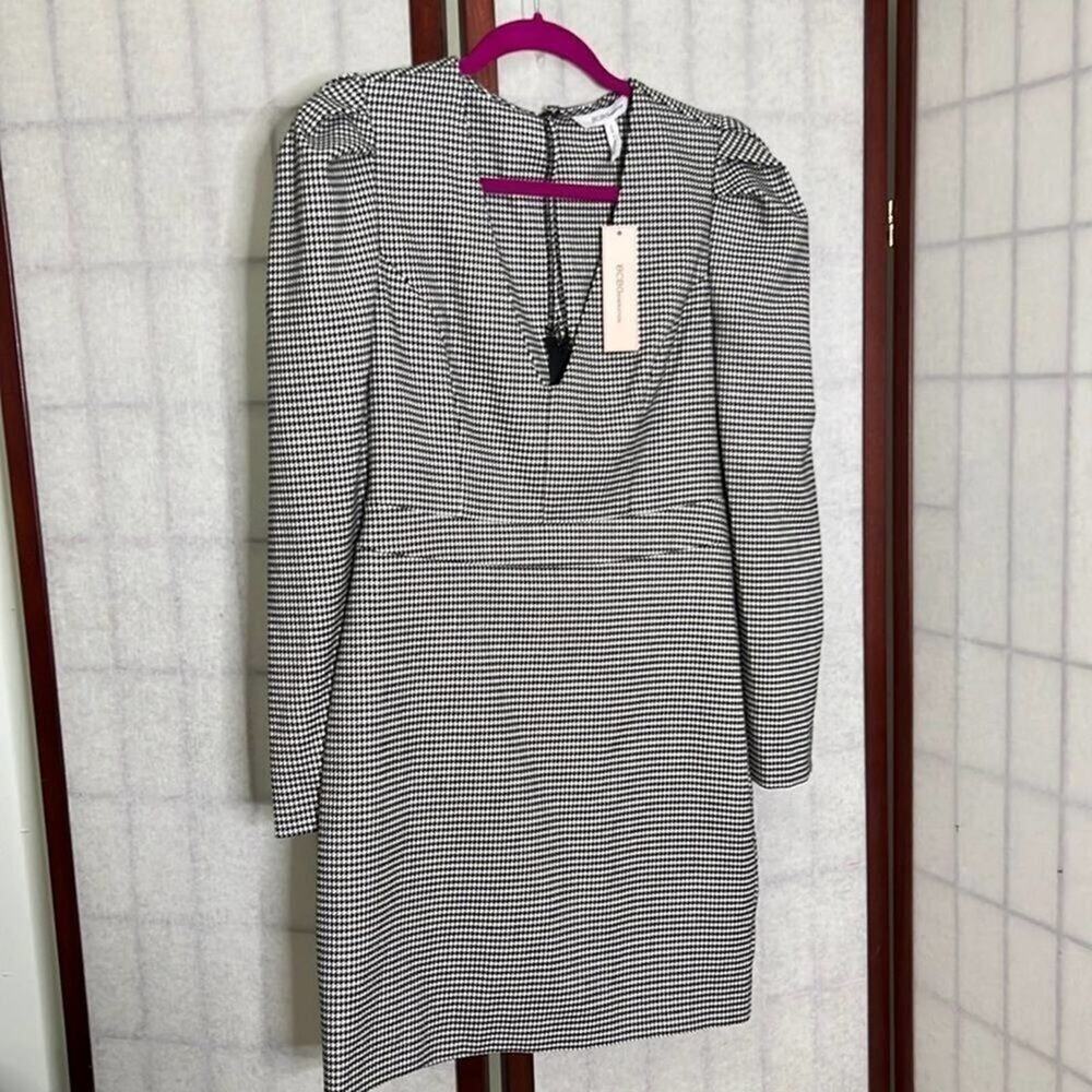 NWT BCBGeneration HOUNDSTOOTH‎ MINI DRESS SIZE S